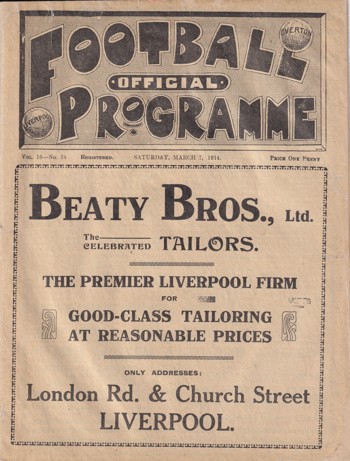 Match Programme