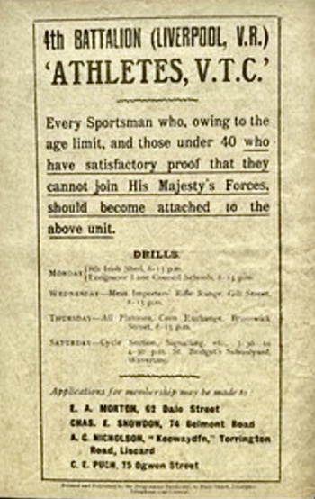 Match programme backcover