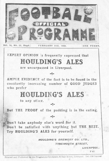 Match programme