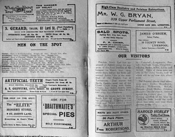 Match Programme (Pages 4 & 7)