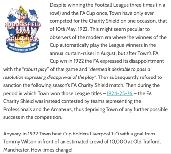 Huddersfield Town Collection Article
