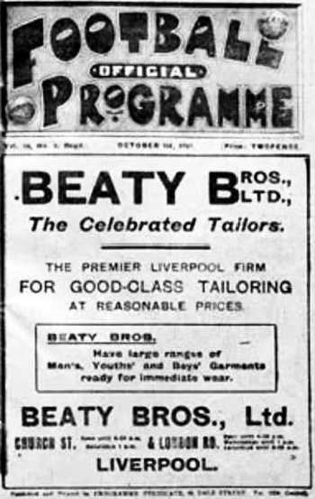 Match programme