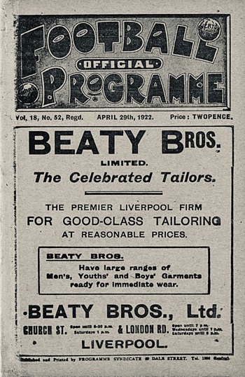 Match programme