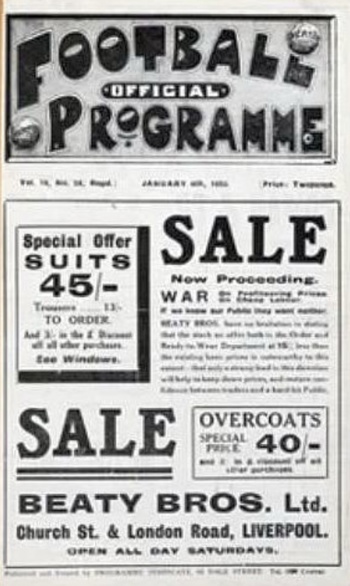 Match programme