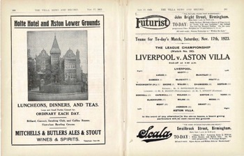 Match programme lineups