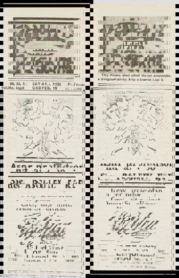 Match programme