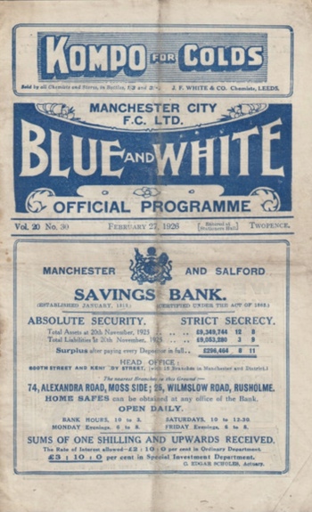 Match programme