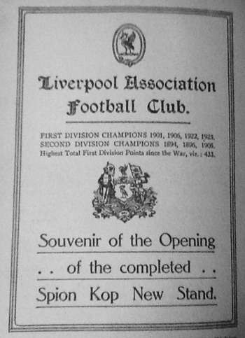Match programme