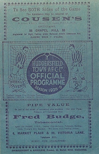 Match programme