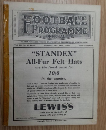 Match programme