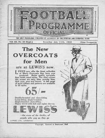 Match programme