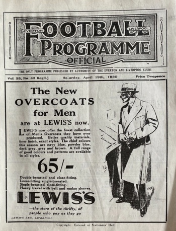 Match programme