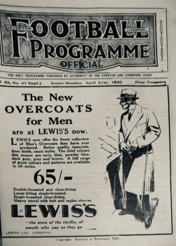 Match programme