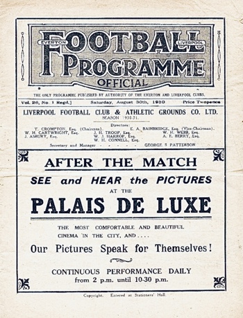Match programme