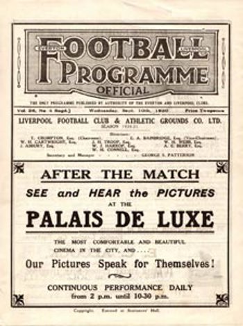 Match programme