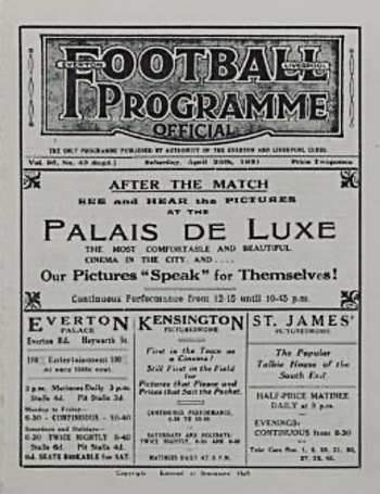 Match programme
