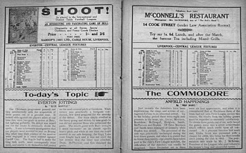 Match programme pages 10 & 11