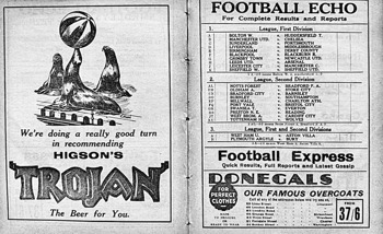 Match programme pages 14 & 15