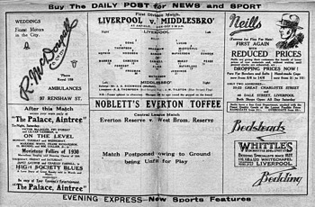 Match programme pages 8 & 9