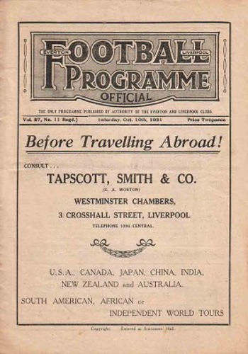 Match programme