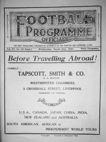 Match programme