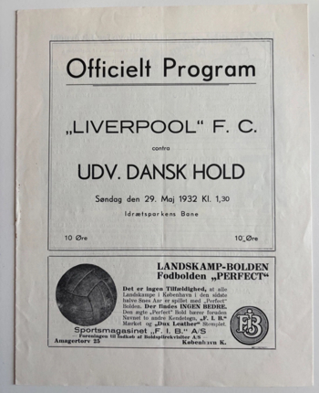 Match programme