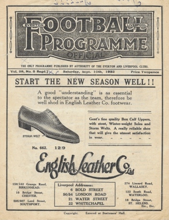 Match programme