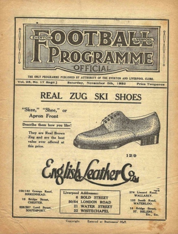 Match programme