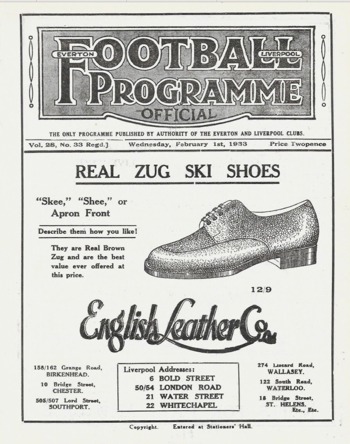 Match programme