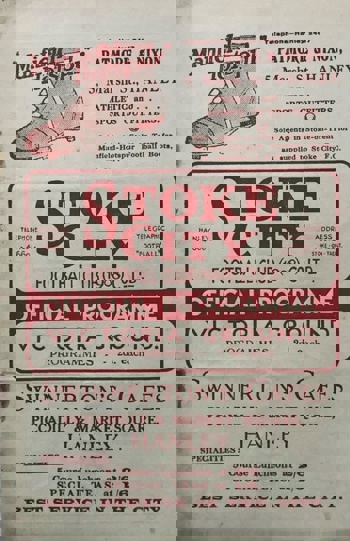 Match programme