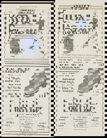 Match programme