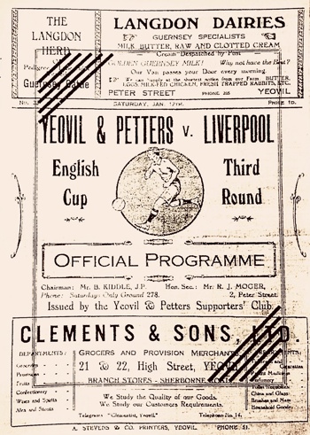 Match programme