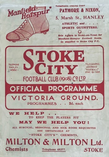 Match programme