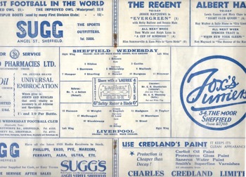 Match programme lineups