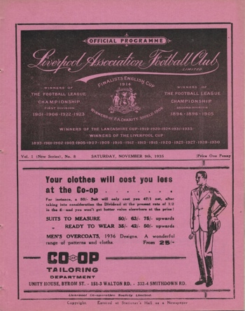 Match programme