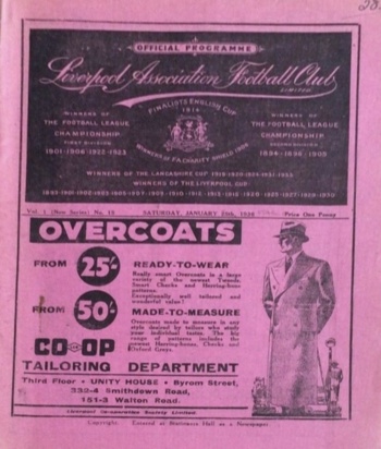 Match programme