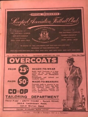 Match programme
