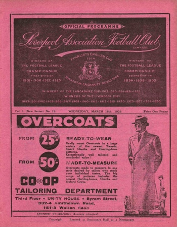 Match programme