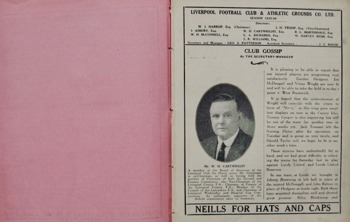 Match programme pages 2 & 3