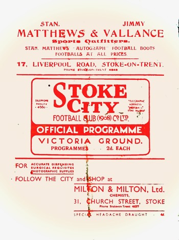 Match programme