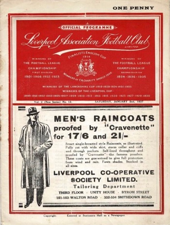 Match programme