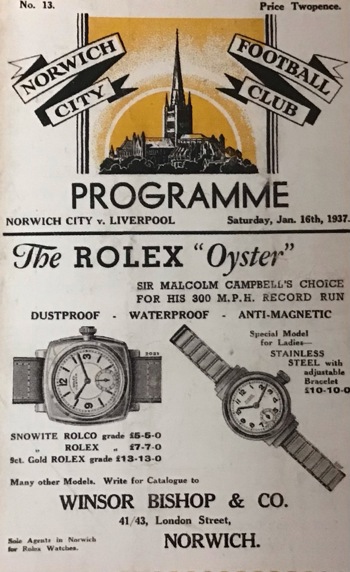 Match programme