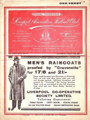 Match programme