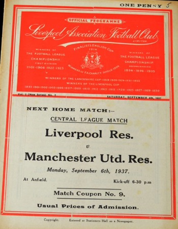 Match programme