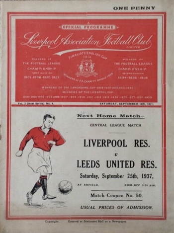 Match programme
