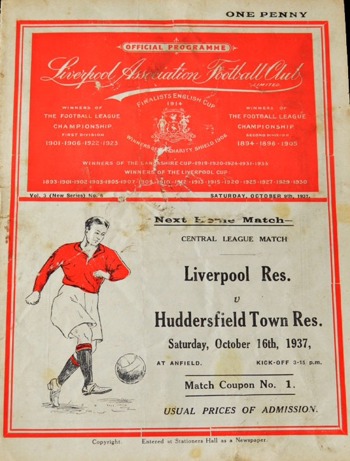 Match programme