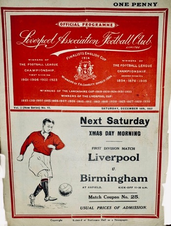 Match programme