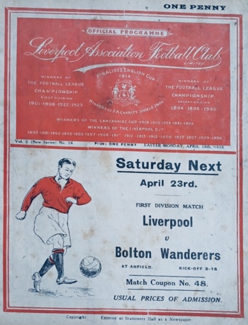 Match programme