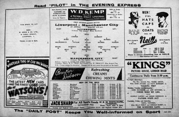 Match programme pages 10 & 11