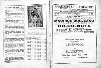 Match programme pages 18 & 19